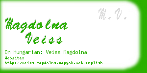 magdolna veiss business card